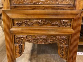 Yếm bàn đục kênh bong Tam Quốc, dạ ghế đục Hồng Trĩ tuyệt đẹp