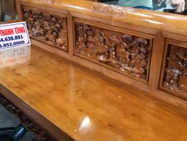 trường kỷ bắc bộ cỡ đại gỗ hương đá