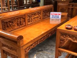 trường kỷ bắc bộ cỡ đại gỗ hương đá