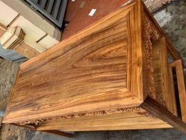 Bàn Kỷ Đục Tích Tam Quốc Gỗ Gụ Ta Quảng Bình Hàng Chọn Vân