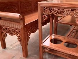 Đôn đầu bàn có ngăn để phích nước tiện lợi, an toàn