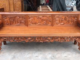 Ghế dài bộ rtrưởng kỷ được trạm trổ siêu tinh tế