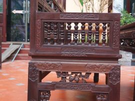 Trường kỷ song tiện Huế đục tứ diện đẳng cấp