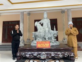 Sập gụ khảm trai 1m8x2m4 hàng đặt của chùa Huống, Thái Nguyên