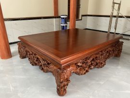 Bộ sập được đích thân nghệ nhân lâu năm làng nghề Châu Phong đục kênh bong 100% bằng tay