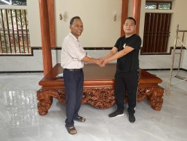 sập mai điểu gỗ gụ Nam Phi