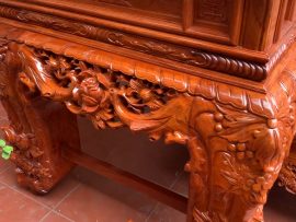 Dạ bên cũng dày 5cm đục hoa hồng