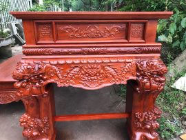 Mặt bên bộ sập Tứ Linh