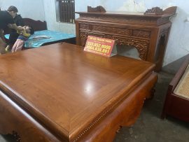 Bộ sập được lên màu tự nhiên, chỉ phủ PU bóng mờ