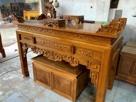án gian thờ gỗ gụ lào cao cấp