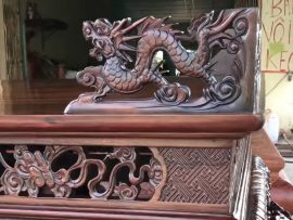 Ke góc chạm rồng thủ công chi tiết