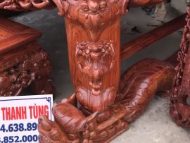 Chân vuông 24 đục lân sắc nét