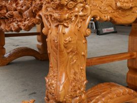 Sập thờ Tứ Linh gỗ gõ đỏ đẹp