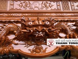 Đầu hổ phù ở trung tâm dạ tiền