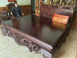 Mặt sập dày 3cm đóng khuôn tranh dày 10cm vô cùng chắc chắn