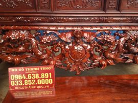 Họa tiết mai điểu, dơi thọ trên dạ sập thờ