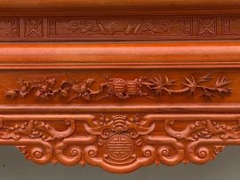 Án gian thờ gỗ gụ đục dơi thọ