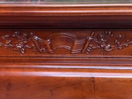 án gian thờ gỗ gụ Lào cổ chạm cuốn thư