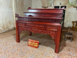 án gian thờ gỗ hương đỏ