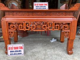 án gian thờ gỗ gụ đục phúc thọ