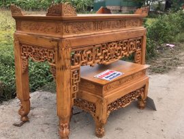 án gian thờ triện dơi thọ gỗ gụ