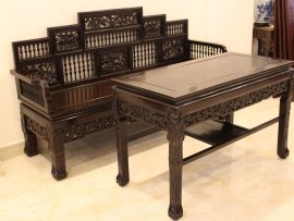 trường kỷ Song Tiện Tựa Ngũ Sơn