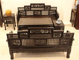 trường kỷ Song Tiện Tựa Ngũ Sơn sang trọng