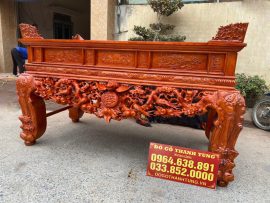 sập thờ mai điểu gỗ gõ đỏ