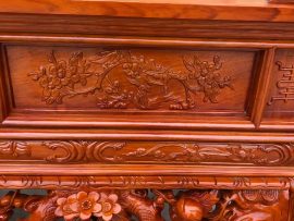 sập thờ gỗ gõ đỏ hoàn thiện kỹ