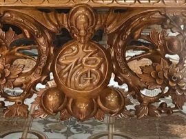 Sập Thờ Mai Điểu Gỗ Gụ đục tay