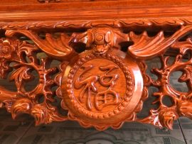 sập thờ gỗ hương đá mẫu mai điểu