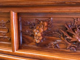 sập thờ mai điểu gỗ hương