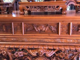 sập thờ mai điểu gỗ hương đá nam phi