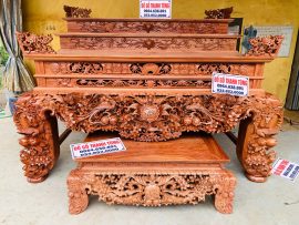 sập thờ khủng gỗ hương