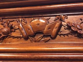 sập thờ mai điểu gỗ hương