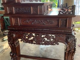 sập thờ mai điểu tam cấp gỗ gụ