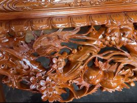 sập thờ mai điểu gỗ gụ