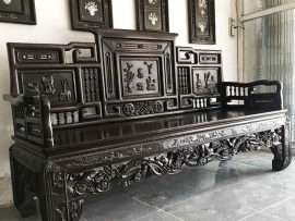 trường kỷ đục cổ đồ gỗ gụ