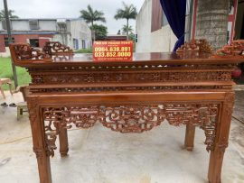 án gian thờ triện tài lá dắt gỗ mít đẹp