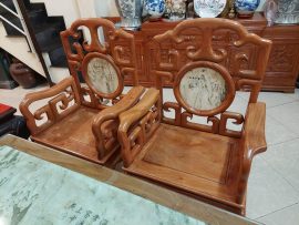 Bộ ghế móc mỏ gỗ hương đá