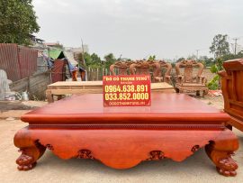 combo nội thất phòng khách gỗ gõ đỏ hàng thủ công