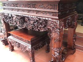 sập thờ tứ linh gỗ gụ cao cấp