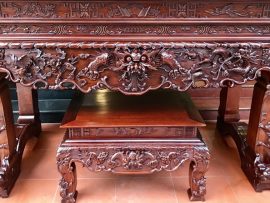 sập thờ tứ linh gỗ gụ