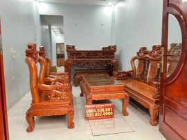 sập thờ mai điểu gỗ gụ lào sang trọng