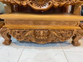 sập thờ tứ linh gỗ gụ Lào 100%