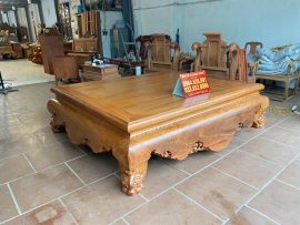 Sập trơn tam diện gỗ gõ đỏ cao cấp