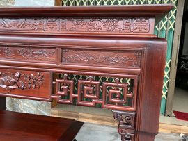 án gian thờ gỗ gụ triện sen