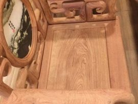 Bộ ghế móc mỏ gỗ gõ đỏ 6 món