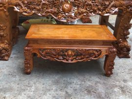 bàn cơm sập thờ tứ linh gỗ gụ mật