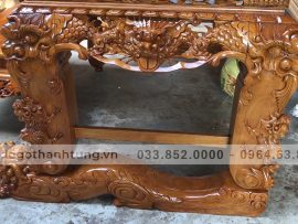 sập thờ tứ linh gỗ gụ mật